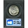 Image 2 : 1939-D 50C Arkansas MS66 PCGS. Freckles of apple-green and golden-brown patina visit the margins of.
