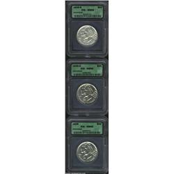 1939 SET Arkansas PDS Set MS65 ICG. The Philadelphia Mint Gem is brilliant and satiny with nicely pr