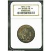 Image 1 : 1936-S 50C Bay Bridge MS66 NGC. Deeply and originally colored in golden-brown shades. On the reverse