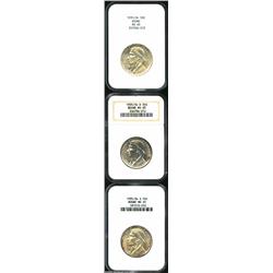 1935/34 SET Boone PDS Set MS65 NGC. The satiny P-mint has blushes of pale orange in the fields while