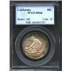 Image 1 : 1925-S 50C California MS66 PCGS. The obverse border has a vivid ring of aqua and golden-brown patina