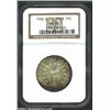 Image 1 : 1936-D 50C Columbia MS68 NGC. Rich olive-russet shadings drift toward most of the border areas, but.