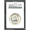Image 1 : 1892 50C Columbian MS65 ANACS. This frosty textured example is untoned with no abrasions of note. Th