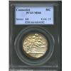 1935 50C Connecticut MS66 PCGS. Blushes of golden-brown and rose-violet patina invigorate the margin