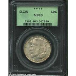 1936 50C Elgin MS66 PCGS. Well struck for the type, and the luster is impressive as it blasts throug
