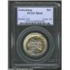 Image 1 : 1936 50C Gettysburg MS65 PCGS. A tab toned Gem, the olive-russet toning around the reverse periphery