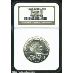 1922 50C Grant no Star MS65 NGC. Brilliant throughout and a very flashy example of this popular comm