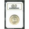 Image 1 : 1935 50C Hudson MS65 NGC. Mottled apricot and russet patination drifts toward the borders of this ot