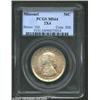 Image 1 : 1921 50C Missouri 2x4 MS64 PCGS. The surfaces have the look of a Gem grade with no mentionable abras
