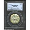Image 1 : 1933-D 50C Oregon MS66 PCGS. Rich, mottled, crimson-russet border accents frame sharp, silver tinged