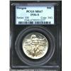 Image 1 : 1936-S 50C Oregon MS67 PCGS. Deeply lustrous and nearly free from contact marks, with speckles of li