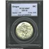 Image 1 : 1937-D 50C Oregon MS67 PCGS. Just a hint of delicate silver-gray patina rests atop pristine surfaces