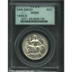1935-S 50C San Diego MS65 PCGS. A well struck Gem that offers much greater definition on the right s