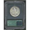 Image 2 : 1935 50C Spanish Trail MS67 ICG. The otherwise silver tinged surfaces reveal a blush of lilac-tan pa