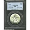 Image 1 : 1935 50C Texas MS66 PCGS. A brilliant and highly lustrous Gem with a sharp strike and gorgeously pre