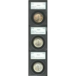 1946-S 50C Booker T. Washington MS64 PCGS, satiny in sheen with antique-gold overtones and some russ