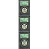 Image 1 : 1951 SET Booker T. Washington PDS Set MS65 PCGS. The P-mint Gem has good luster, impressive surfaces
