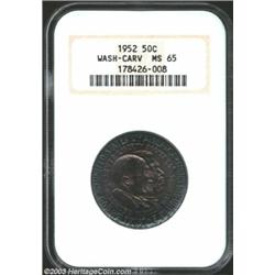 1952 50C Washington-Carver MS65 NGC. This coin may have the deepest toning which we have encountered