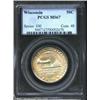 Image 1 : 1936 50C Wisconsin MS67 PCGS. A lovely coating of olive and pastel orange patina resides over each s
