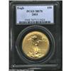 Image 1 : 2003 One Ounce Gold Eagle MS70 PCGS. This silky smooth example is solidly graded at the unsurpassabl