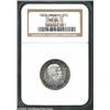 Image 1 : 1883 25C Hawaii Quarter MS64 NGC. A ring of russet and blue toning frames the obverse of this otherw