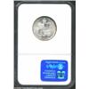 Image 2 : 1883 25C Hawaii Quarter MS64 NGC. A ring of russet and blue toning frames the obverse of this otherw