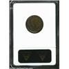 Image 2 : 1894 1C Cent--Off Center, Double Struck--MS60 Red and Brown ANACS. The first impression is off cente