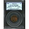 Image 1 : 1908 1C Cent--Struck 15% Off Center--MS64 Red and Brown PCGS. Struck off center at 6 o'clock, with m