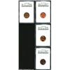 Image 1 : 1961 1C Cent--Split Before Strike--MS60 Red and Brown ANACS, softly struck due to the ultra-thin pla