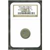 Image 1 : 1865 3CN Three Cent Nickel--10% Off Center--VG10 NGC. The pillars of the denomination still have a f