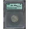 Image 1 : 1883 5C Shield Nickel--Struck on Detached Lamination Planchet--MS64 ICG. Almost half of the reverse.