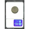 Image 2 : 1890 5C Nickel--Struck 10% Off Center--Fine 12 NGC. The impression is off center at 6 o'clock. The d