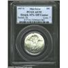 Image 1 : 1917-S 25C Type Two Quarter--Struck 10% Off Center--AU55 PCGS. Struck with an extra lip of flan on t