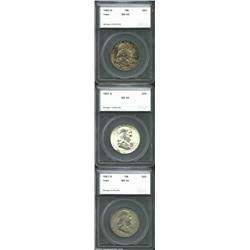 1951-D 50C Half Dollar MS64 Full Bell Lines Toned SEGS (MS62 Full Bell Lines), well struck with subd