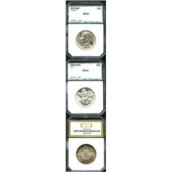 1935/34-D 50C Boone Half Dollar MS63 PCI (MS63), brilliant, one of just 2,003 pieces struck; 1938 Or