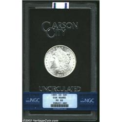 1881-CC S$1 MS66 NGC. A snow-white Gem that has imposing luster and a crisp strike. The fields are e