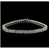 Image 1 : 8.30ctw Diamond Tennis Bracelet - 14KT White Gold