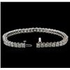 Image 3 : 8.30ctw Diamond Tennis Bracelet - 14KT White Gold
