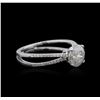 Image 2 : 18KT White Gold 1.69ctw Diamond Ring