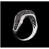 Image 3 : 14KT White Gold 1.27ctw Black Diamond Ring