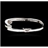 Image 2 : 14KT White Gold 1.46ctw Diamond Bangle Bracelet
