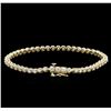 Image 2 : 14KT Yellow Gold 2.00ctw Diamond Tennis Bracelet