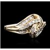 Image 2 : 10KT Yellow Gold 0.50ctw Diamond Ring