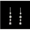 Image 1 : 14KT White Gold 2.24ctw Diamond Earrings