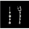 Image 2 : 14KT White Gold 2.24ctw Diamond Earrings