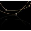 Image 2 : 14KT Yellow Gold 0.30ctw Diamond Necklace