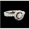 Image 2 : 14KT White Gold 1.61ctw Diamond Ring