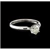 Image 2 : 14KT White Gold 0.75ct Round Cut Diamond Solitaire Ring