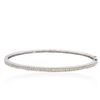 Image 1 : 14KT White Gold 1.01ctw Diamond Bangle Bracelet