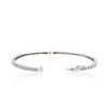 Image 3 : 14KT White Gold 1.01ctw Diamond Bangle Bracelet